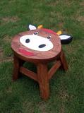 特价泰国实木小牛造型卡通小凳子儿童凳