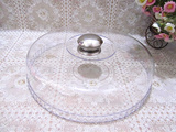 透明圆形蛋糕盘盖子 欧式蛋糕架盖 食品罩盖保鲜盖（批发供应）
