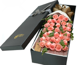 北京520鲜花礼盒同城速递红玫瑰花礼盒花束生日预定香槟订花