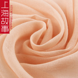 上海故事丝巾 女士春秋长款纯色棉麻围巾 夏季防晒披肩出游沙滩巾