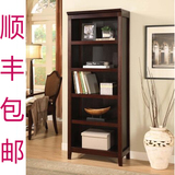 美式实木书柜简易书架展示柜宜家单个书柜自由组合收纳柜储物柜