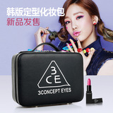 3ce化妆包韩国大容量便携旅行化妆箱防水收纳包可爱手提包带镜子