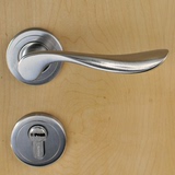 西班牙奥仕利 豪华304实心不锈钢分体式木门锁 房间卧室门锁执手