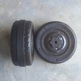 儿童电动汽车配件轮胎小孩遥控跑车塑料轮子改装四轮童车轱辘通用