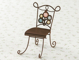 日本正版ZAKKA铁艺小椅子摆件欧式复古风装饰品桌面玩具 底价清仓