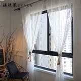 韩式 欧式白色蕾丝纱帘唯美简约现代通透细腻客厅卧室隔断窗纱帘