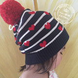 Gap幼儿|绒球装饰爱心图案针织帽725331吊牌价129