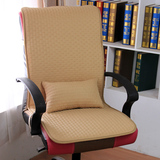 特价新品亚麻老板椅垫带靠背坐垫办公椅垫电脑椅垫餐椅四季垫包邮