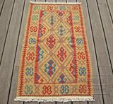 kilim基里姆纯手工编织羊毛地毯异域民族风几何图案床边毯卧室毯