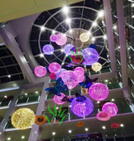 商场中庭吊饰  彩虹灯圆球灯灯光球中厅装饰 大型酒店展厅装饰