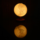 20cm高清复古行政立体浮雕表面 LED发光地球仪台灯学生摆件包邮