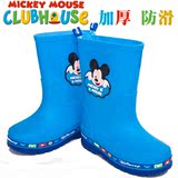 春季新款儿童雨鞋迪士尼正品雨靴男女童防滑胶鞋套鞋宝宝卡通水鞋