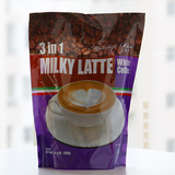 印尼原装进口 茗特颂奶香拿铁即溶白咖啡三合一速溶咖啡粉500g