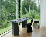 美式简约复古铁艺办公桌个性创意老板桌铁板餐桌工业风格长桌饭桌