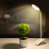 欧普照明led可充电式小台灯护眼书桌卧室床头大学生宿舍USB夹子