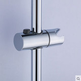 直扣式升降管可调节花洒座淋浴杆升降夹活动支架喷头座子淋浴挂架