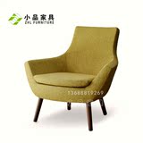特价欧式布艺单人沙发椅现代简约休闲咖啡厅懒人沙发椅创意椅子