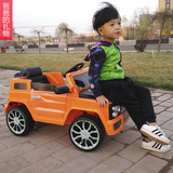路虎卫士儿童电动车四轮摇摆童车遥控汽车双驱动玩具车可坐人2岁