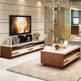 客厅现代简约创意钢化玻璃茶几电视柜时尚宜家茶桌电视柜C/G21