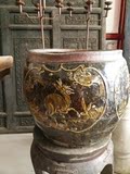 老古董精品老陶瓷缸 茶楼种树种花花盆民俗老物件 粗陶瓷上釉艺术