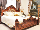 高档床太妃双人床欧式1.8米2米床实木床2.2米大床家具 美式床加宽