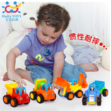 【超耐摔】儿童惯性小汽车玩具套装男孩1-2-3-4岁宝宝塑料工程车