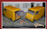 DIY手工折纸玩具 1比35小货车 仿真汽车场景 3D纸模立体拼图模型