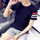 青少年男士半袖夏季潮流2016新款非主流衣服个性韩版男装帅气体恤
