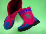 男女通用儿童蒙古靴子 蒙古族刺绣舞蹈鞋 跳舞靴子儿童服饰皮靴