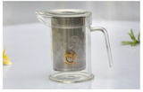 耐热玻璃茶壶不锈钢内胆红茶泡花茶壶加厚公道杯耐热玻璃家用茶具