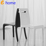 时尚实木餐椅 黑白钢琴烤漆饭厅椅子 现代休闲椅 书桌椅 办公椅