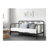 【IKEA/宜家代购家居 费斯多 沙发床坐卧两用床框架, 黑色