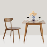 白橡木日式餐桌 人性化设计客厅桌子 现代简约纯实木正方形饭桌