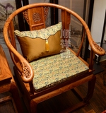 素雅宋锦中式古典沙发垫红木椅垫圈椅官帽椅垫定做海绵垫棕垫靠垫