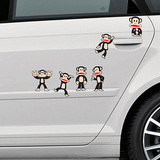 大嘴猴汽车贴纸个性搞笑车身装饰贴划痕遮挡创意可爱车贴卡通贴画