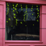 春天纷飞花藤蝴蝶橱窗玻璃门餐厅奶茶咖啡店电视墙背景墙贴纸贴画