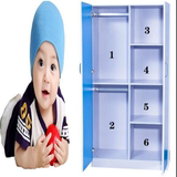 包邮宜家简易木质儿童衣柜实木宝宝环保收纳柜 2门衣橱可定制