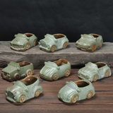 多肉植物花盆陶瓷个性大创意简约小汽车可爱绿植多肉花盆包邮