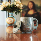 奈曼中华麦饭石水杯创意杯子马克杯泡茶杯原石一体养生茶具礼品
