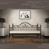 现货:1869新款欧式双人铁艺沙发床折叠储物沙发田园公主SFC003