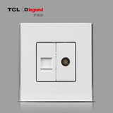 TCL开关 插座 开关面板 TCL罗格朗 A8系列闭路网插 电视电脑插座