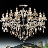 维斯华高档新古典后现代欧式豪华水晶灯饰客厅复式龙纹合金吊灯具