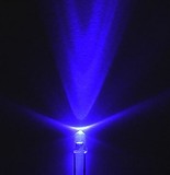 发光管F3 蓝色 蓝灯 蓝光 白发蓝 直径3mm 高亮 直插LED灯