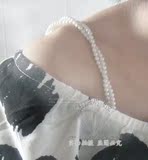韩国恋菲 百搭双行 礼服 婚纱 内衣挂脖两用双肩带 双层珍珠肩带