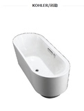 科勒 艾芙 1.7米椭圆形嵌入式泡泡浴缸 创新柔触面板 K-45720T-G