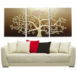 福雕家饰 无框画立体浮雕客厅沙发背景装饰画 抽象发财树生命之树