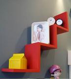 原创实木隔板书架置物搁板现代简约壁挂墙上创意客厅背景装饰宜家