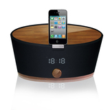 HomeTime/美时 Z1木质苹果音响iphone4/4s充电底座闹钟音箱重低音