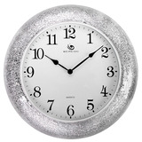 唯美时钟表 创意时尚客厅装饰艺术马赛克壁钟 后现代银白玻璃挂钟