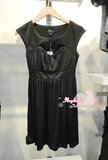 专柜正品ONLY夏黑色镂空性感无袖 修身显身材连衣裙111307003